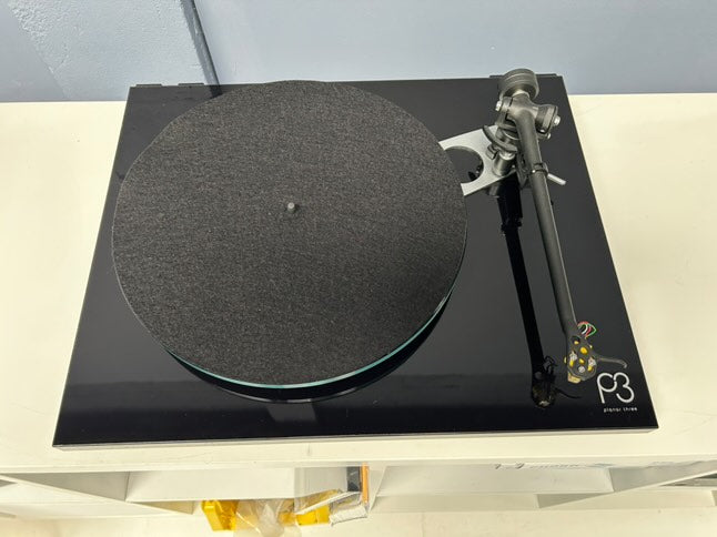 Rega Planar 3 with Exact cartridge in gloss black *Ex Demonstration* (Click & Collect only)