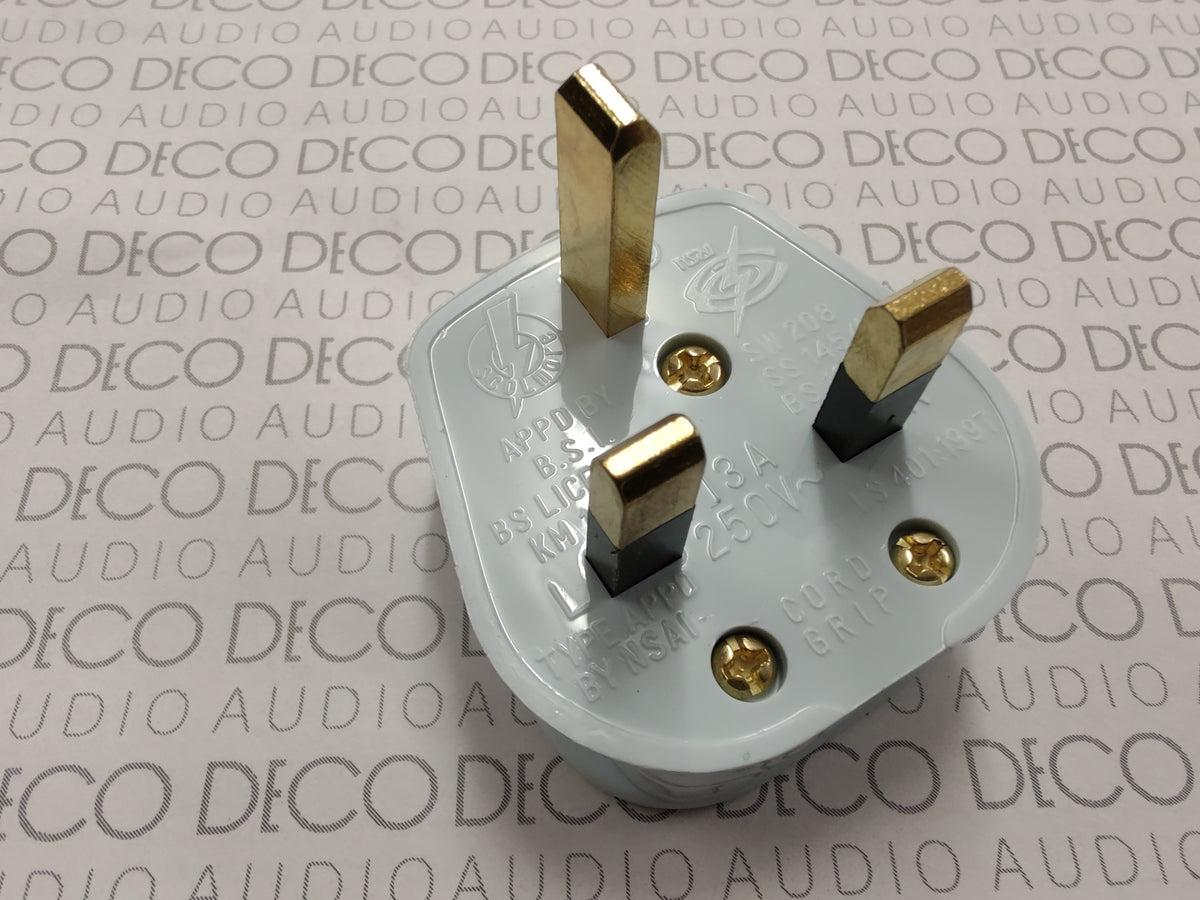 Supra Gold Plated UK 13A Mains Plug
