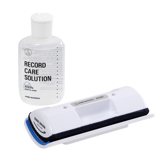 Audio-Technica AT6012 Record Care Kit Brush and AT634a Fluid