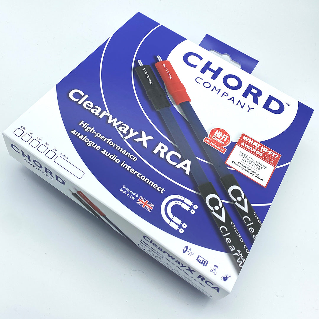 Chord ClearwayX ARAY Analogue Interconnects (RCA, Mini-Jack, DIN)