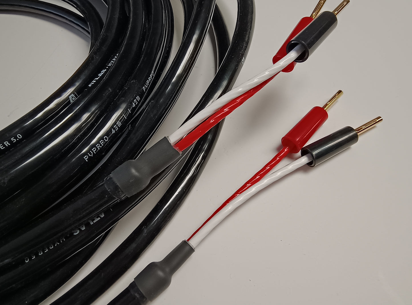 Atlas Hyper 5.0 Speaker Cables 6m stereo pair, Deco terminated *Ex demonstration*