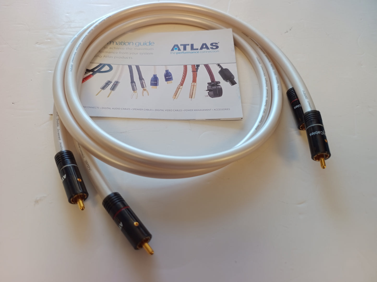 Atlas Equator Integra 1M Interconnect RCA pair *Ex demo*