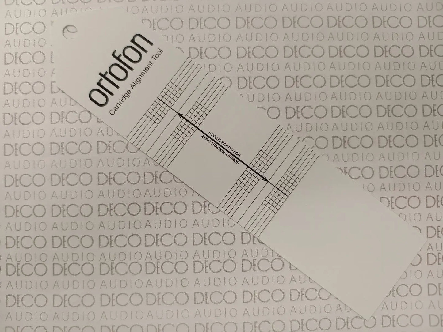 Ortofon Cartridge Alignment Protractor
