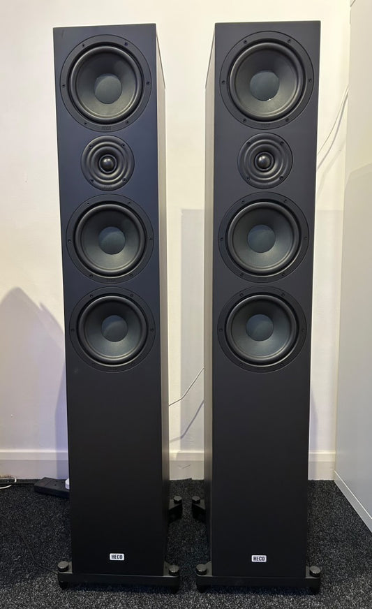 Heco Aurora 700 Satin Black Floorstanding Speakers *Ex Demonstration*