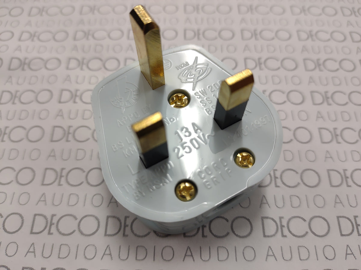 Supra Gold Plated UK 13A Mains Plug
