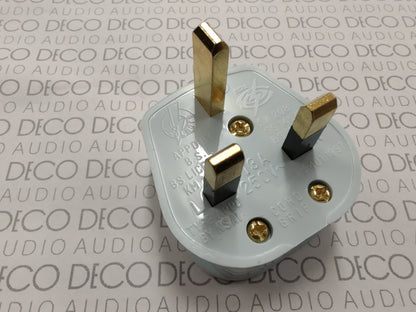 Supra Gold Plated UK 13A Mains Plug