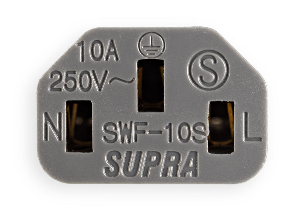 Supra Gold Plated C13 10A IEC Plug