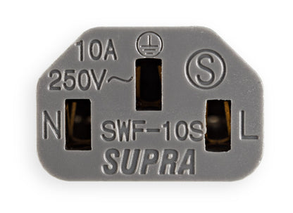 Supra Gold Plated C13 10A IEC Plug