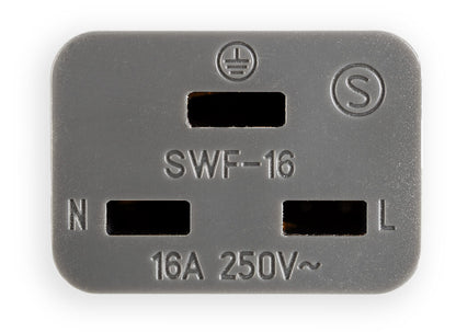 Supra Gold Plated 16A IEC Plug