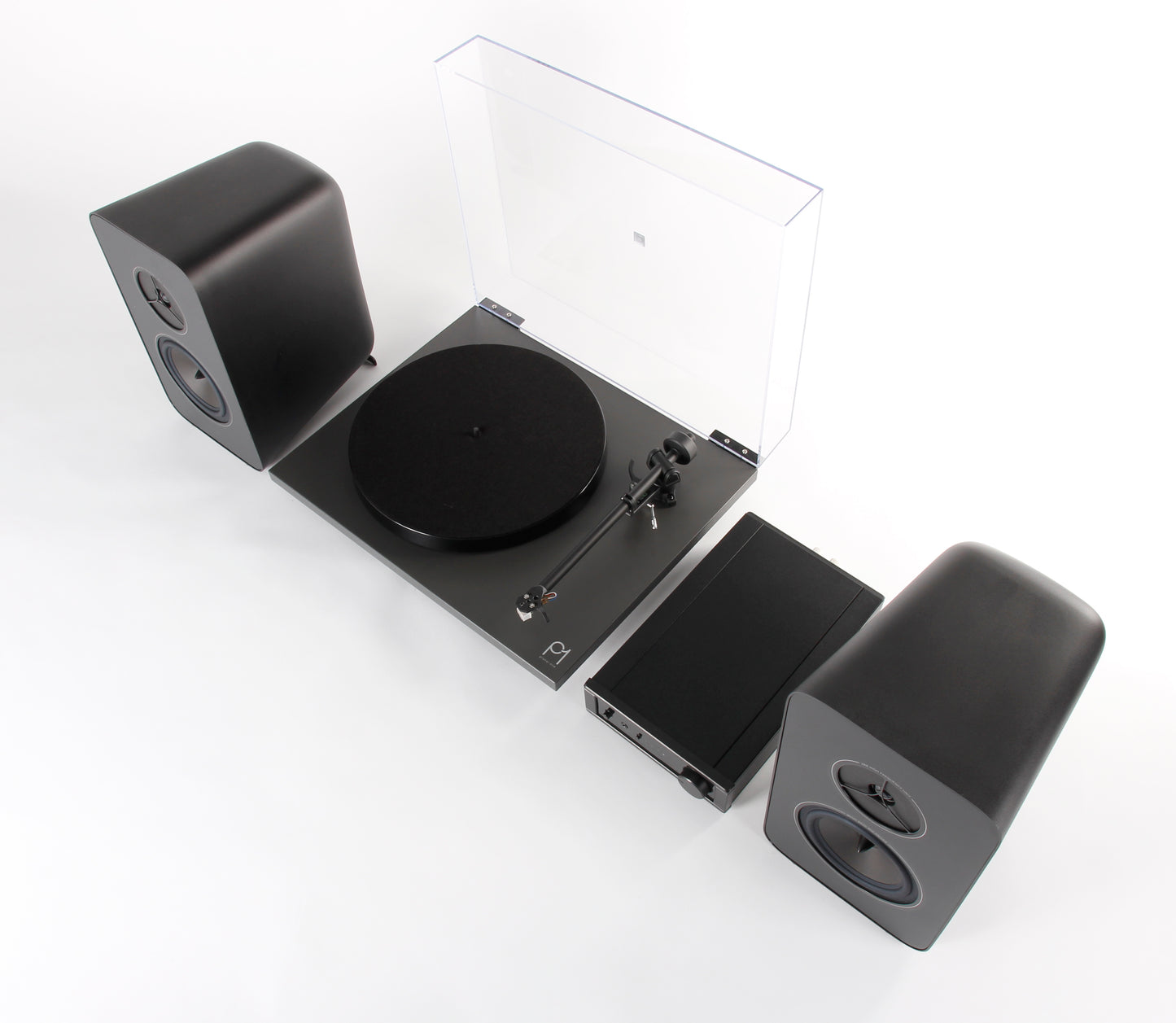 REGA System One™ Package Planar 1 Turntable Io Amplifier Kyte Speakers DECO