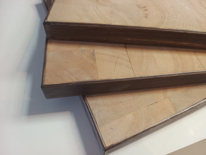 Something Solid DS Dissipating Shelves x3 in Dark Oak stain (Used Item)