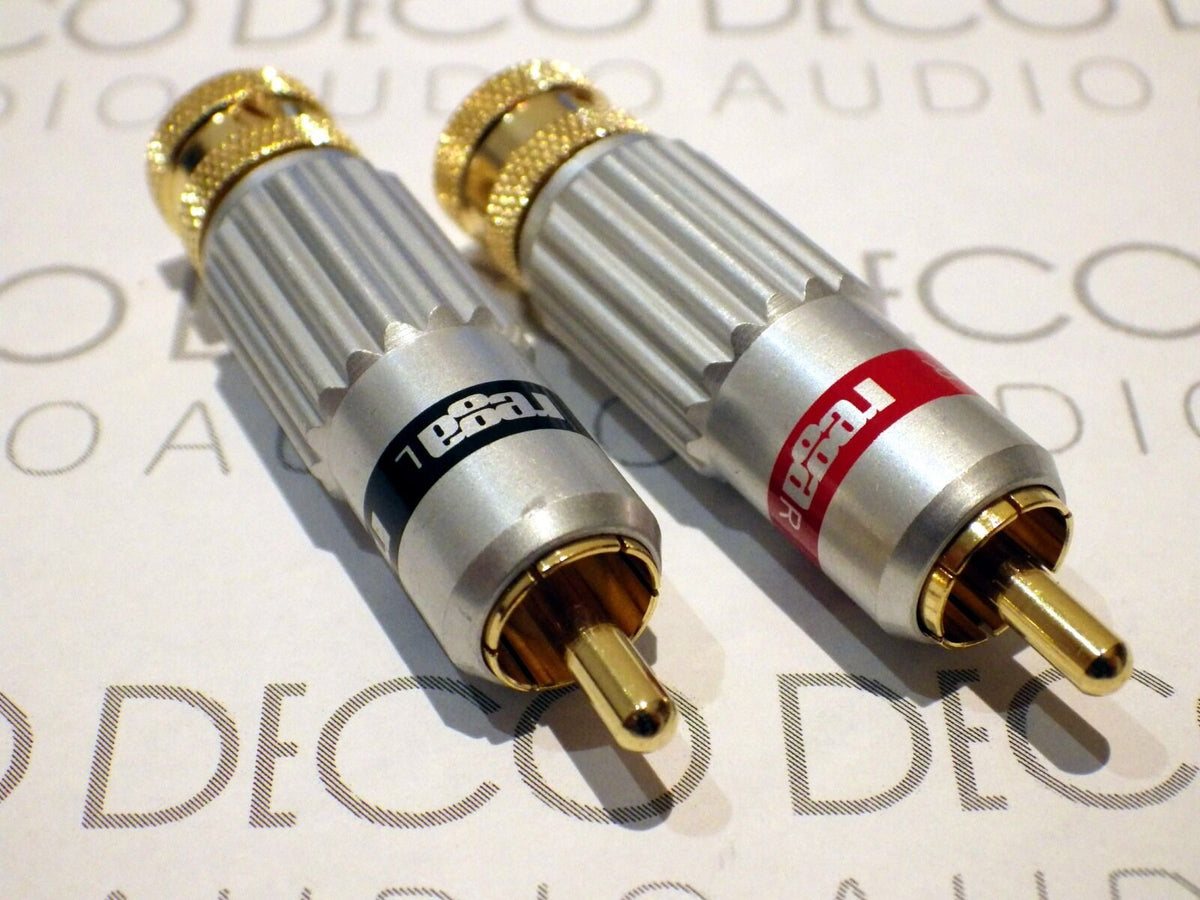 Phono Plug Types Rega Locking RCA Phono plugs (Pair) – Deco Audio Shop