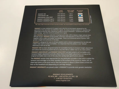 Ringmat Developments Anniversary Real Ale Version 3mm Turntable Platter Mat
