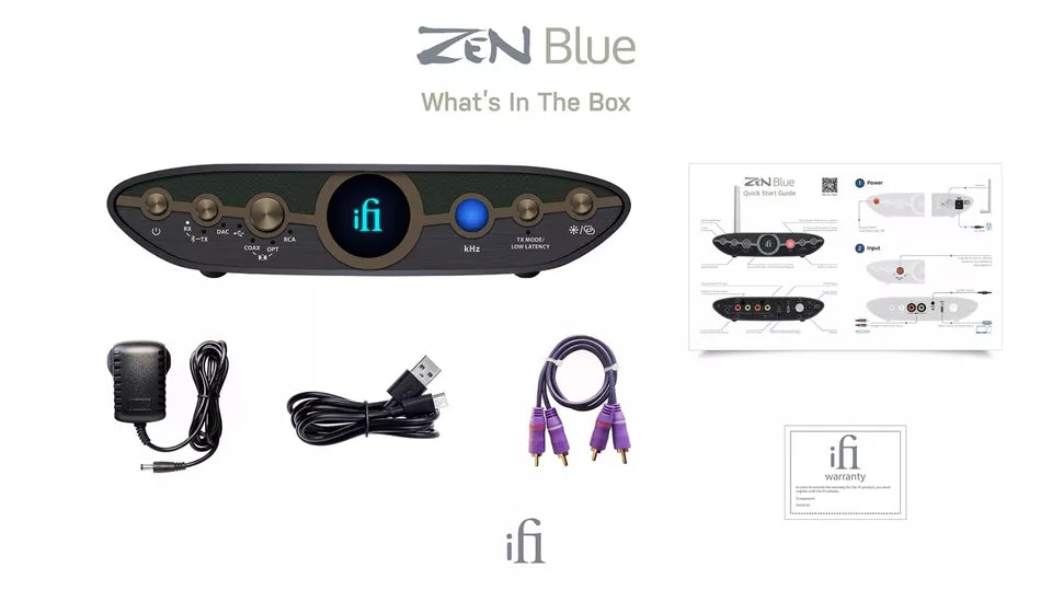 iFi ZEN Blue 3 Bluetooth Hi Res DAC Wireless Hi-Fi Transmitter & Receiver