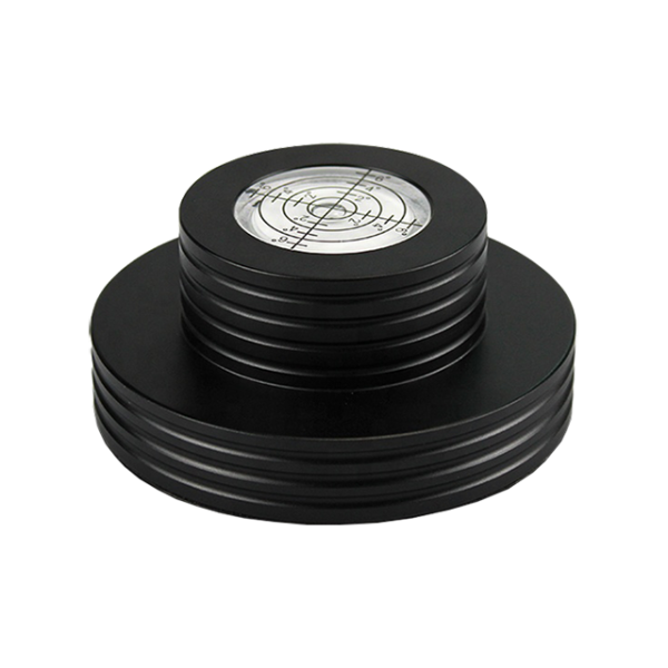 Blue Aura Record Puck/Weight with Spirit Level
